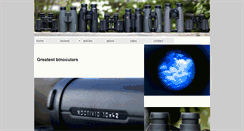 Desktop Screenshot of greatestbinoculars.com